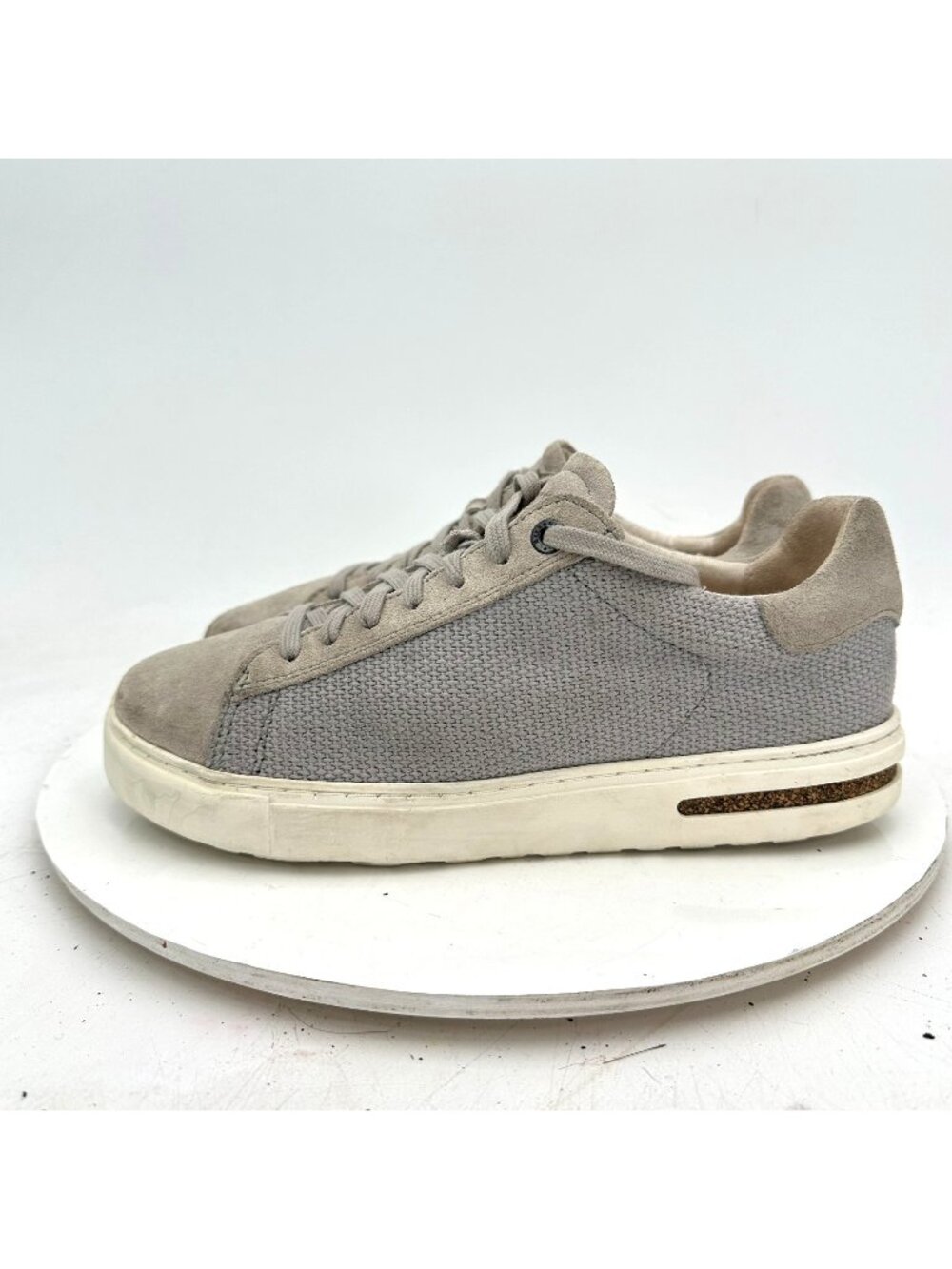Birkenstock Bend Low Women Size 7 Grey Suede Lace Up Low Top Casual Shoes